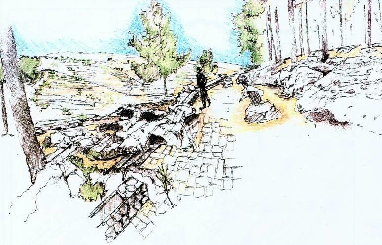 רכס הר הרוח – מצפור נוף, חניון ושביל טיול