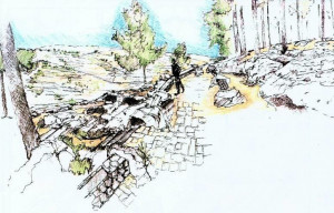 רכס הר הרוח – מצפור נוף, חניון ושביל טיול