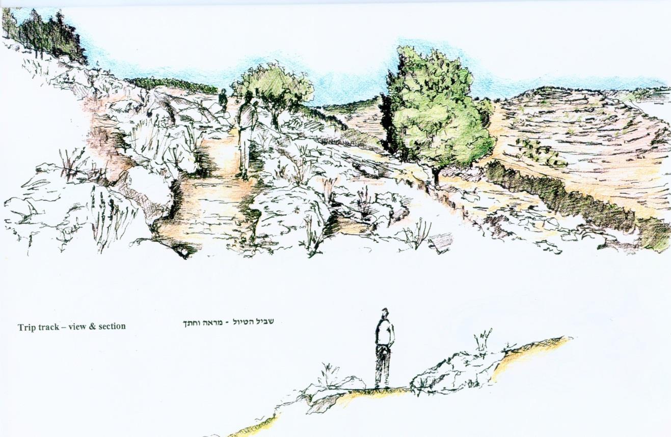 רכס הר הרוח – מצפור נוף, חניון ושביל טיול