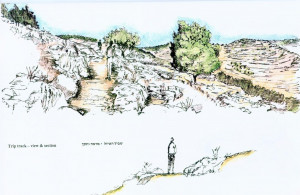 רכס הר הרוח – מצפור נוף, חניון ושביל טיול