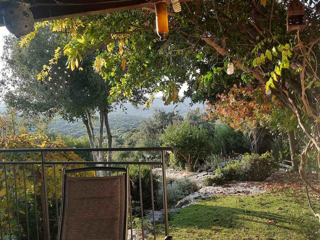 גינה פרטית משולבת בחורש הים תיכוני