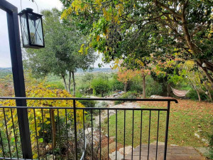 גינה פרטית משולבת בחורש הים תיכוני