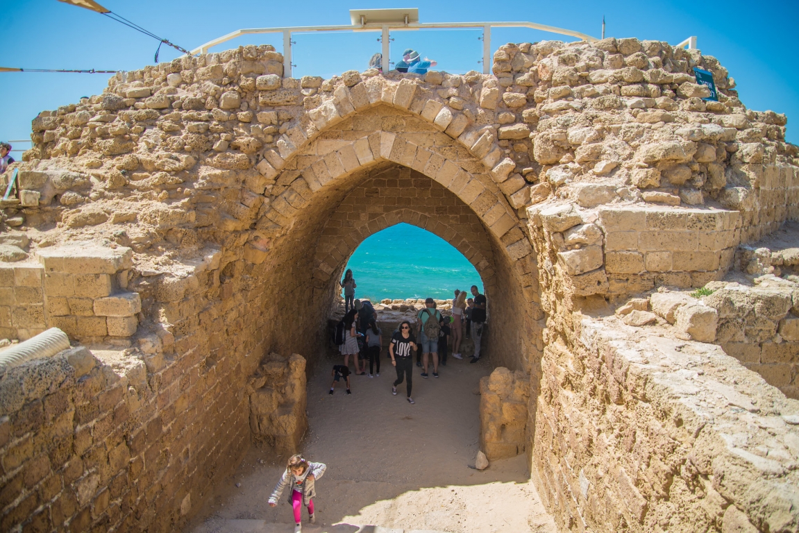 גן לאומי אפולוניה – מערך כניסה