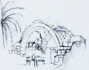 ירוחם – פינות ישיבה בהשראת אדריכלות נבטית