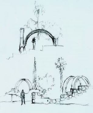 ירוחם – פינות ישיבה בהשראת אדריכלות נבטית