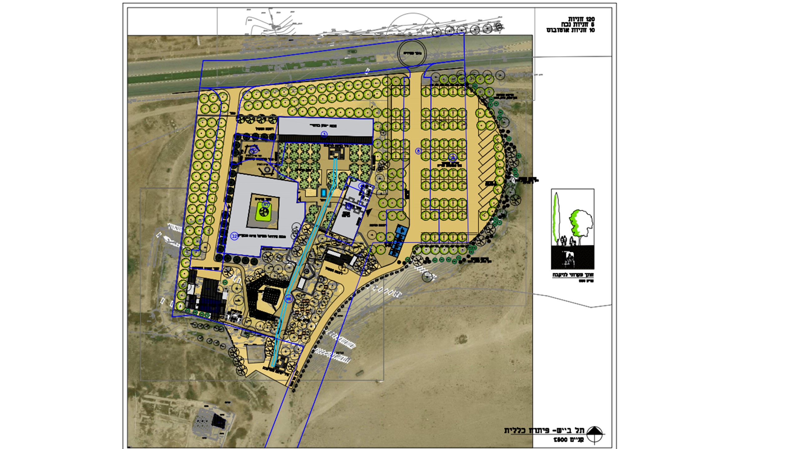 גן לאומי תל באר שבע - פיתוח מבואה חדשה