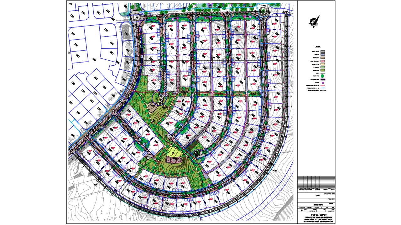 יונתן - תכנון נופי מפורט להרחבת הישוב – 97 מגרשי מגורים